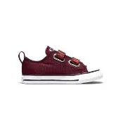 【CONVERSE】Ctas 2v Ox 小童 童鞋 磚紅色 老虎 印花 魔鬼氈 帆布 休閒鞋 A17799C