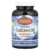 【iHerb】Carlson, 野生挪威，魚肝油迷你，250 粒迷你軟凝膠