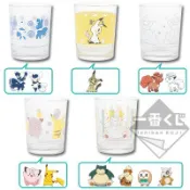 神奇寶貝 皮卡丘 一番賞 玻璃杯 阿羅拉六尾 謎擬Q 寶可夢 Pokemon ポケモン 卡比獸 皮皮 超能妙喵 雌雄型態