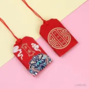 平安福袋國風香袋包刺繡錦囊香包寺廟香火袋古風隨身車載空袋子  符袋 平安福袋 護身符袋 香包 香囊 香袋 香火袋 保身符