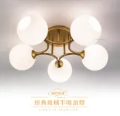 舞光 3燈 5燈 經典玻璃半吸頂燈 大氣現代主燈 可更換燈泡 房間燈 無印風吸頂燈 客廳燈 好商量~【APP滿額下單10%點數(單一帳號最高1000點)】9/30止