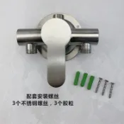 vinne百貨家居 家用不銹鋼明裝淋浴冷熱水龍頭花灑套裝 電熱水器明管混水閥開關