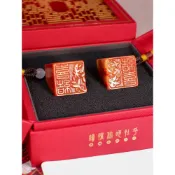 (店+)讀印姓名印章定制情侶對章創意閨蜜生日訂結婚新婚紀念日禮物一對