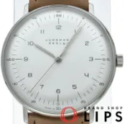 【DOKODEMO】max Max Bill 手動上鍊腕錶 34mm 027/3701.02 盒裝，保固卡，不鏽鋼/皮錶帶，男士腕錶，銀色，成色極佳 [全新]