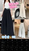 顯瘦大裙擺褲裙 