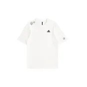  (店+)【adidas 愛迪達】adidas MUST HAVES 星光少女 禮遇 燙鑽 閃光 閃耀 時尚 簡約 寬鬆 舒適 休閒 圓領 短袖T恤 男女同款 米白色