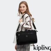 Kipling 碳黑拉桿行李袋電腦包-ELYSIA WORK S