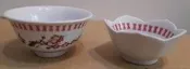 早期大同梅花碗盤 梅花萬壽瓷碗 醬料碗 小湯碗-2個合售