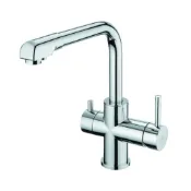 【Boss Hardware】可議價_D-3022鉻色 不銹鋼三合一廚房龍頭 日本陶瓷芯片 台灣製造 雙重認證 附RO
