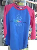 美國品牌dickies X 迪士尼米奇聯名 micky Disney 七分袖 7分 復古 古著 used vintage 美式 木村 二手 2手 非uniqlo Anvil
