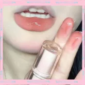 粥粥推薦💕免運 蜜桃豆沙茶~顯白冰茶鏡面水光唇釉素顏學生滋💕潤口紅會成膜不掉色の粥粥生活精品館