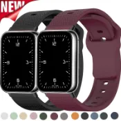XIAOMI MI 反扣矽膠錶帶兼容 Redmi watch 4 錶帶適用於小米 Mi Band 9/8 Pro 替換手