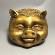 協貿國際日用品生活9館 大號家居招財純銅裝飾工藝品儲蓄罐金豬存錢罐儲錢罐擺件