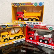 《翔翼玩具》音樂 故事車 垃圾車 特種車 挖掘車 挖土機 推土機 工程車 燈光音效 慣性 玩具車 63367安全標章合格