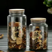 全球選品1館 生活百貨 大容量陳皮儲存罐高硼矽玻璃茶葉罐子家用玻璃雜糧五穀密封儲物罐