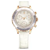 大高雄鐘錶城 Swarovski 施華洛世奇 Octea Chrono 奢華時尚計時腕表 5671150/ 白色款 /37mm｜樂天領券現折★全館特惠中★指定刷卡回饋10%