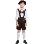 德國啤酒服裝兒童巴伐利亞傳統服飾慕尼黑啤酒節服裝男孩萬聖節角色扮演制服兒童節