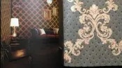 {三群工班}高級防焰壁紙木紋色宮騰色DIY好藝術每支300元另可代工地毯塑膠地板塑膠地磚油漆施工