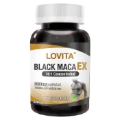 LOVITA愛維他 黑鑽馬卡EX(80顆素食膠囊) 10倍濃縮 黑馬卡 瑪卡 小顆粒好吞 美國進口