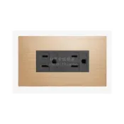 (店+)JYE中一❤️摩登金-接地雙插座蓋板組Φ1.6mm Φ2.0mm銅單線-JY-M 1512 -MRD