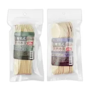 米諾諾 拋棄式天然木叉/天然木匙 (20支) 一次性餐具 木製餐具 免洗餐具