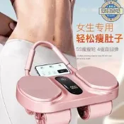 現貨自售~【可開發票】機能瘦瘦輪5S卷腹自動回彈四輪健腹輪2025新款女士練瘦減肚子神器