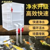 💦米奇企業社💦周轉箱 過濾箱 魚池水迴圈系統 魚缸過濾盒 上濾過濾器 水池滴流幹濕盒