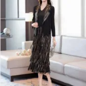 三宅一生洋裝 三宅一生衣服高品質褶皺褶衣 專櫃同款三宅褶皱新款女西装外套背心裙a字显瘦两件套装连衣裙大码2025春
