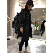 【Mona】厚磅毛毛軍襯衫－襯衫內刷毛 黑襯衫 工裝 長版襯衫 襯衫外套 長袖襯衫 襯衫洋 牛仔襯衫 軍外套
