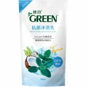 來易購 綠的GREEN 抗菌沐浴乳 補充包 百里香精油 700ml