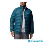 Columbia 哥倫比亞 男款-防潑填充外套-Powder Pass-孔雀綠 UWO34950TL/JF