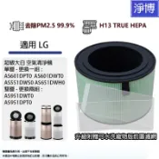 適用LG樂金超級大白空氣淨機AS601DPT0 AS951DPT0 AS651DWH0 AS651DS0 寵物濾網濾芯