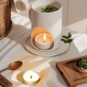 火漆印章專用蠟燭 小白蠟無煙火漆蠟燭芯 小蠟燭臺茶蠟燭煮茶加熱
