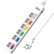 【保護傘】6開6插防火抗雷擊180度插頭延長線4.5m(PU-2665)