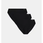 【鞋家】 1383897-001女 UA UnderArmour 比基尼 運動 三角褲(3入)  黑色