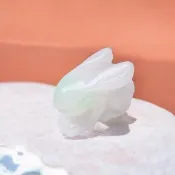 【錢兔似錦】冰糯飄綠翡翠兔子吊飾 | 天然緬甸玉翡翠A貨 | 送禮