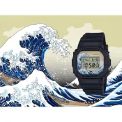 (店+)【CASIO 卡西歐】G-SHOCK DW-5600KHK25-1 富嶽三十六景-神奈川沖浪裏 日本製
