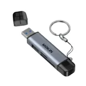 (店+)MOKiN USB3.0高速讀卡機 雙接口設計 支援TF/SD卡/USB 雙卡同讀 即插即用 多設備通用