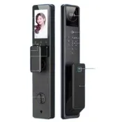 人臉辨識電子鎖 指紋鎖 智能門鎖 全自動防盜 3D人臉識別 靜音馬達 家用大門 貓眼監控 台灣現貨