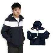 (店+)【Superdry】衝評 防潑水 極度乾燥 拼接 男款 輕便 藍白 外套 連帽 防風外套 單拉鍊 Superdry #6095