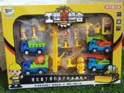 工程施工隊 工程車 玩具 怪手 水泥車 施工 吊車 砂石車 貨車 砂石車 油罐車工程車 玩具車 聖誕節禮物 生日禮物