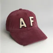 美國百分百【全新真品】Abercrombie & Fitch 帽子 AF 棒球帽 經典 麋鹿 酒紅 Logo G358
