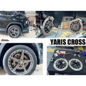 小亞車燈＊全新 YARIS CROSS DS RACING 雙片式 350 後加大碟 碟盤 煞車盤 打洞+劃線