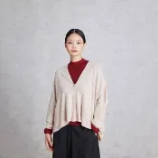 【giordano ladies】25FW 點點紗oversize針織外套(02355546)