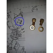 FZR FZ150  BS26雙喉化油器主油針封閉螺絲，1顆/150元