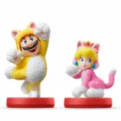 AS電玩旗艦館 【AS電玩】任天堂原廠 Switch 超級瑪利歐3D世界 + 狂怒世界 amiibo 貓咪瑪利歐 貓咪碧姬公主