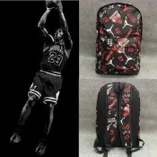 ~小娟家居~NBA公牛隊背包 23 Jordan喬丹休閑包籃球Bulls雙肩包 嘻哈潮背包 後背包