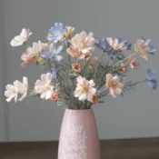 🌼4H當日出 仿真波斯菊 仿真雛菊 小雛菊 雛菊花束 仿真花 永生花 假花 拍照道具 生日禮物 生日花束 婚禮佈置 花束