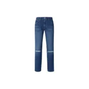 (店+)【LEVIS】04511-3300 levi’s 修身經典五袋款破洞純色牛仔褲 男款 藍色