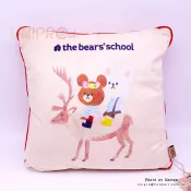 UNIPRO優鋪 【UNIPRO】小熊學校 bears school 方枕 靠枕 午安枕 抱枕 正版 紅 枕套可拆洗